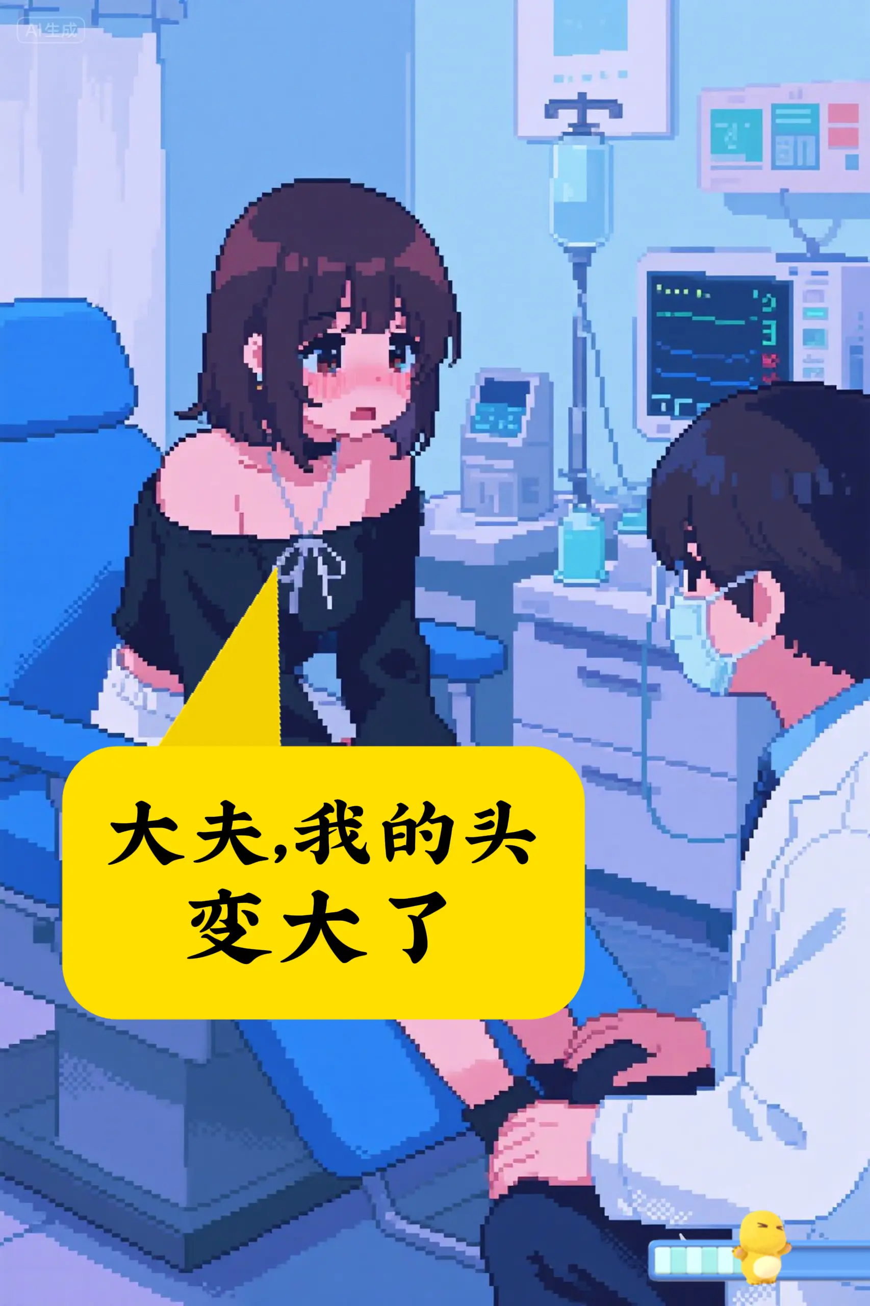 头变大，暴饮暴食很尴尬