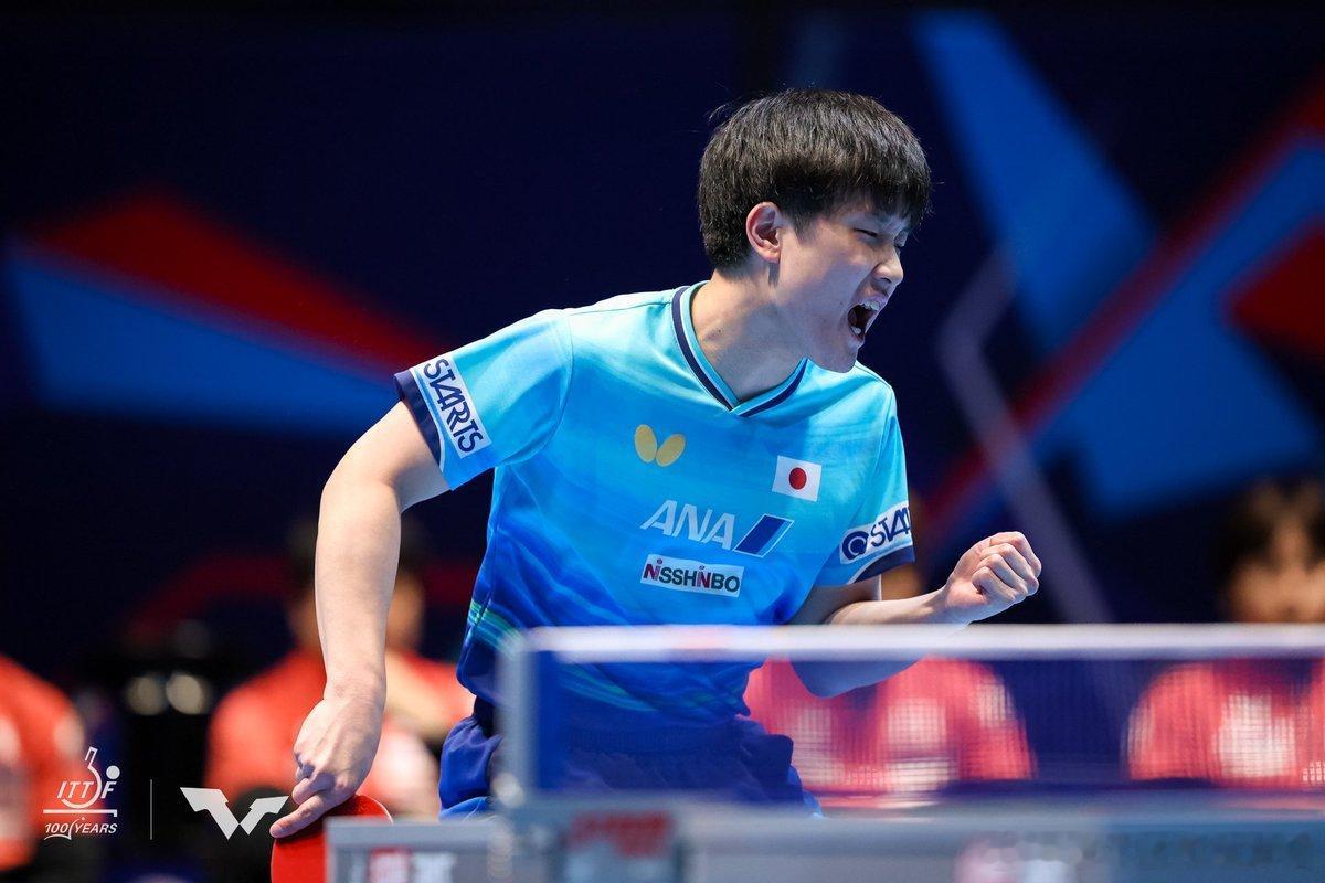 ITTF伦敦世乒赛2026张本智和 260507 1/4决赛 日本3-1德国照片