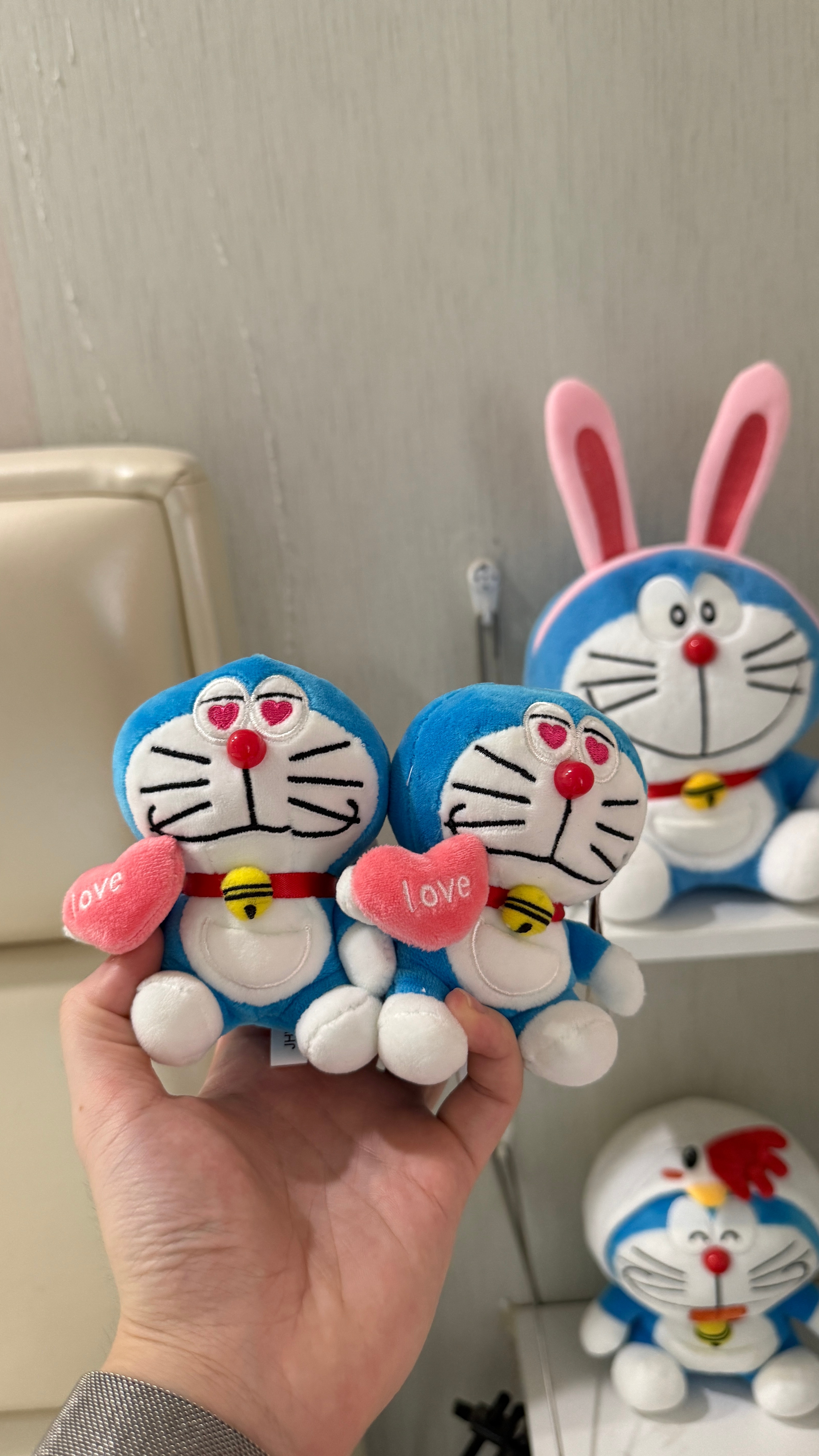 祝大家520快乐❤评论区抽一位铁粉及以上的粉丝，获得「爱心哆啦A梦挂件一对」分享