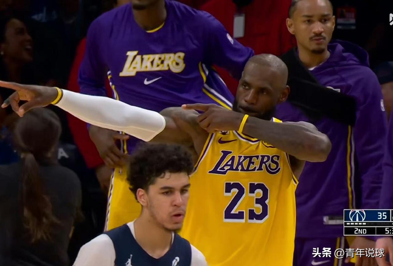 詹姆斯不愧是现役第一扣将！

今天湖人队主场对阵奇才队的比赛，由于东契奇满了16