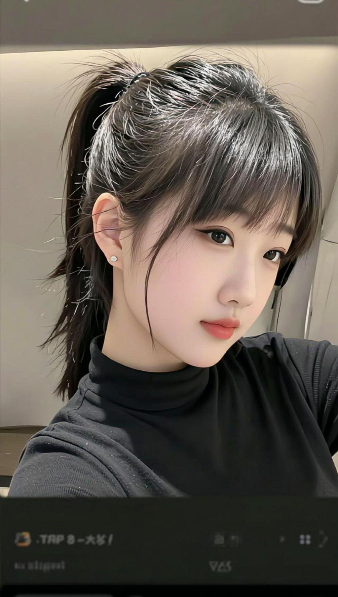 AI高马尾自拍 抖音ai创作