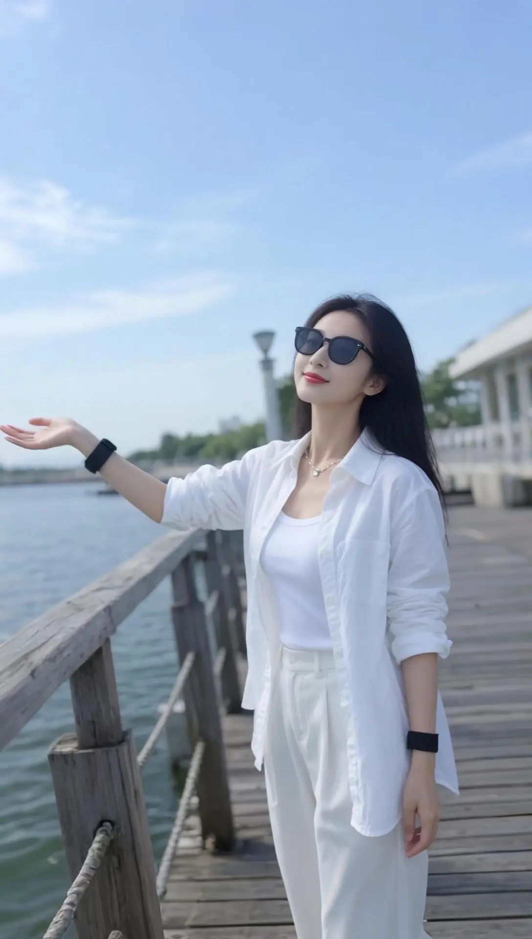 AI湖畔生活照 随变ai随便玩