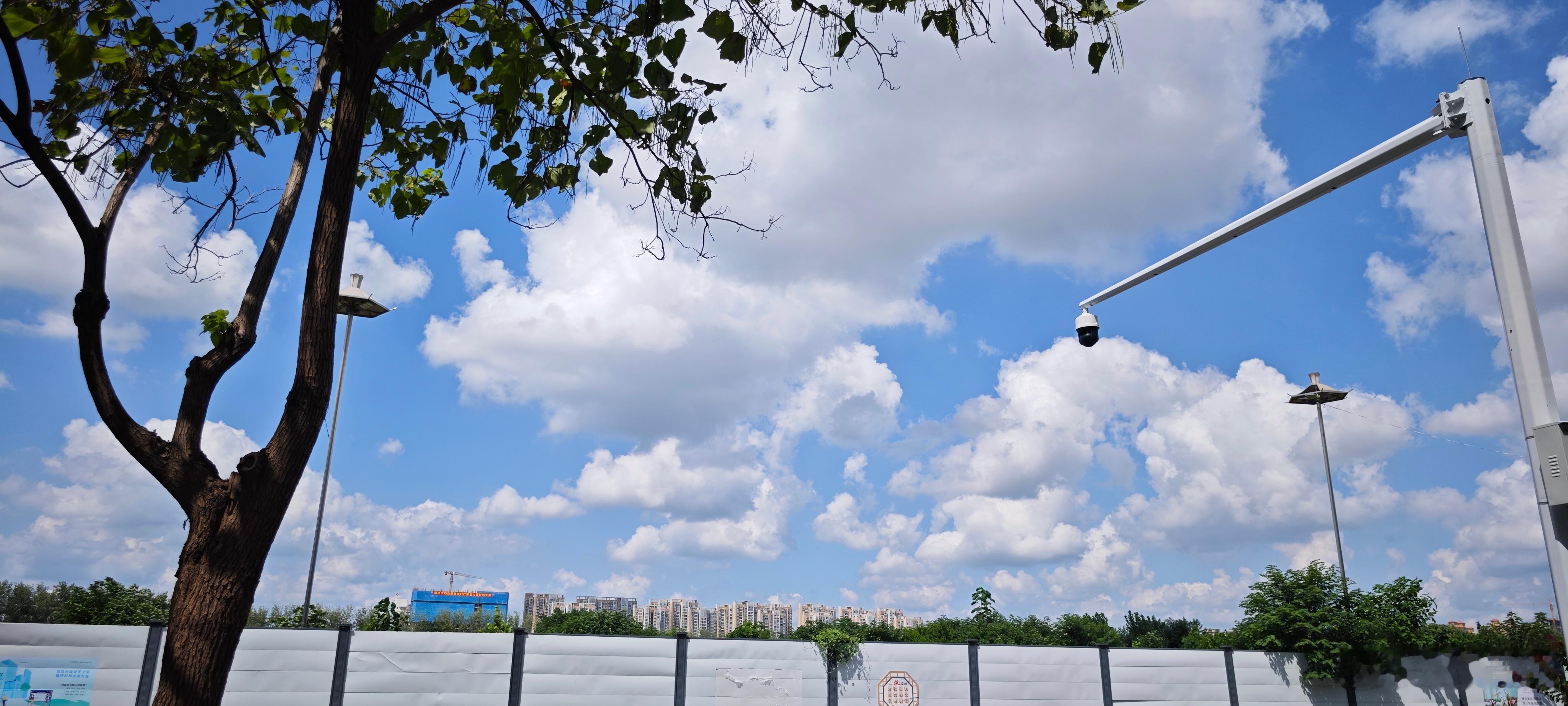 农历六月二十八，虽然热，但天空给人的感觉却很清凉。  ​​​