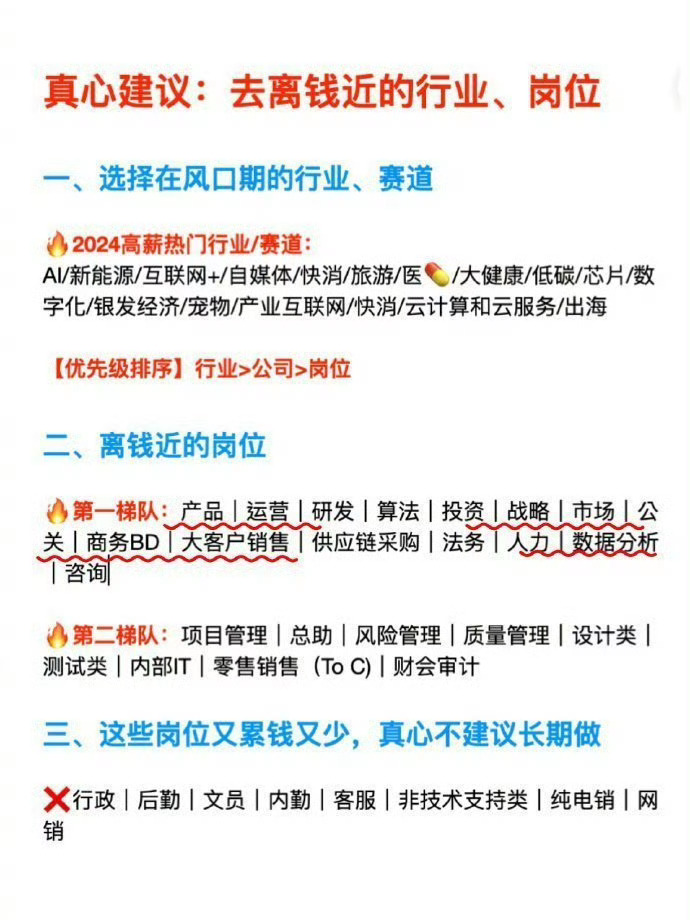 一定要去离钱近的工作岗位一定要去离钱近的工作岗位 ​​​