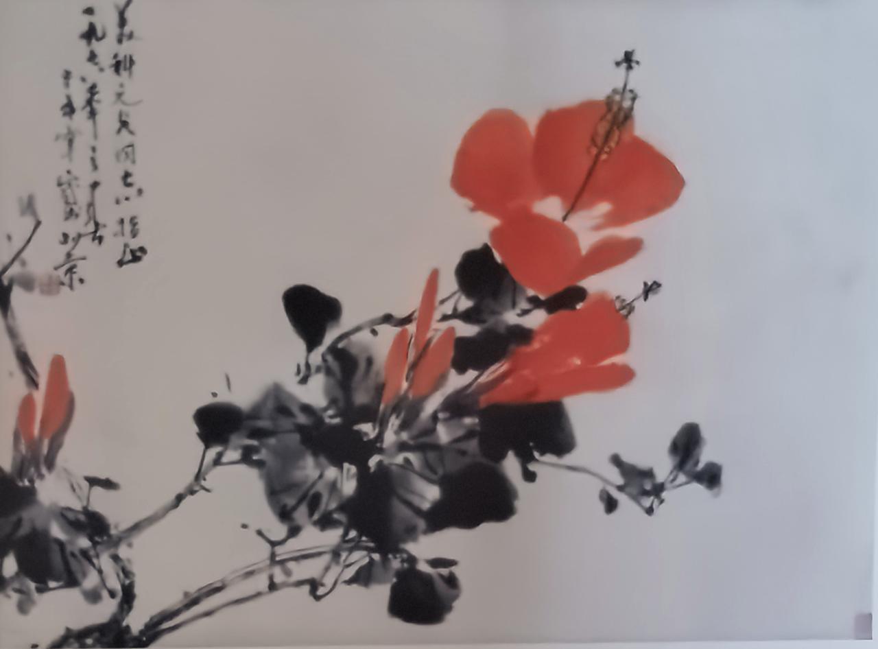 著名画家于希宁《凌霄花》欣赏一一