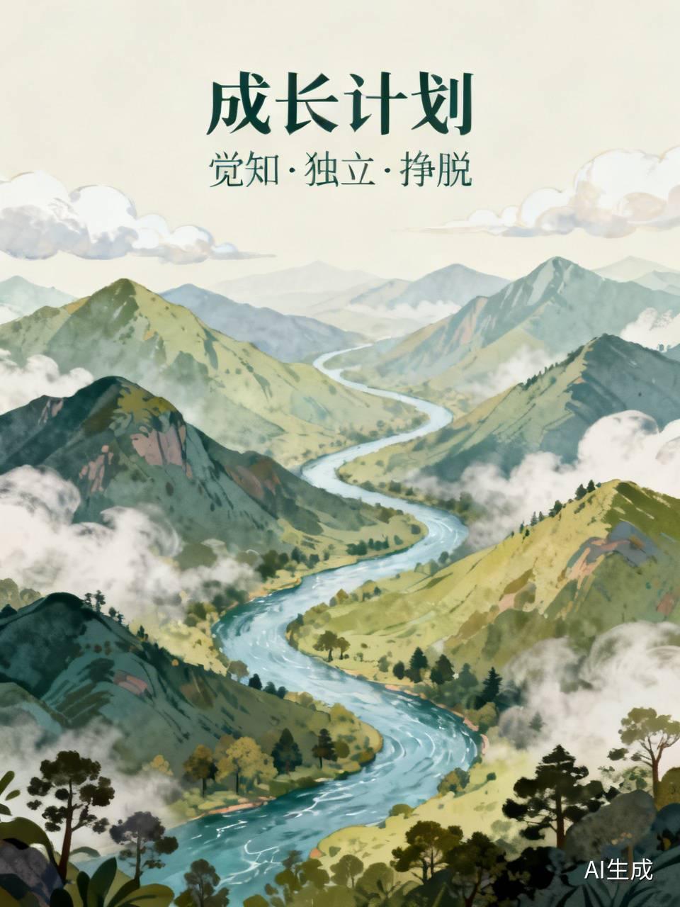 成长计划就是早早就会觉知，果断地离开自己依赖的人，独自面对生活的艰辛，并能挣脱这