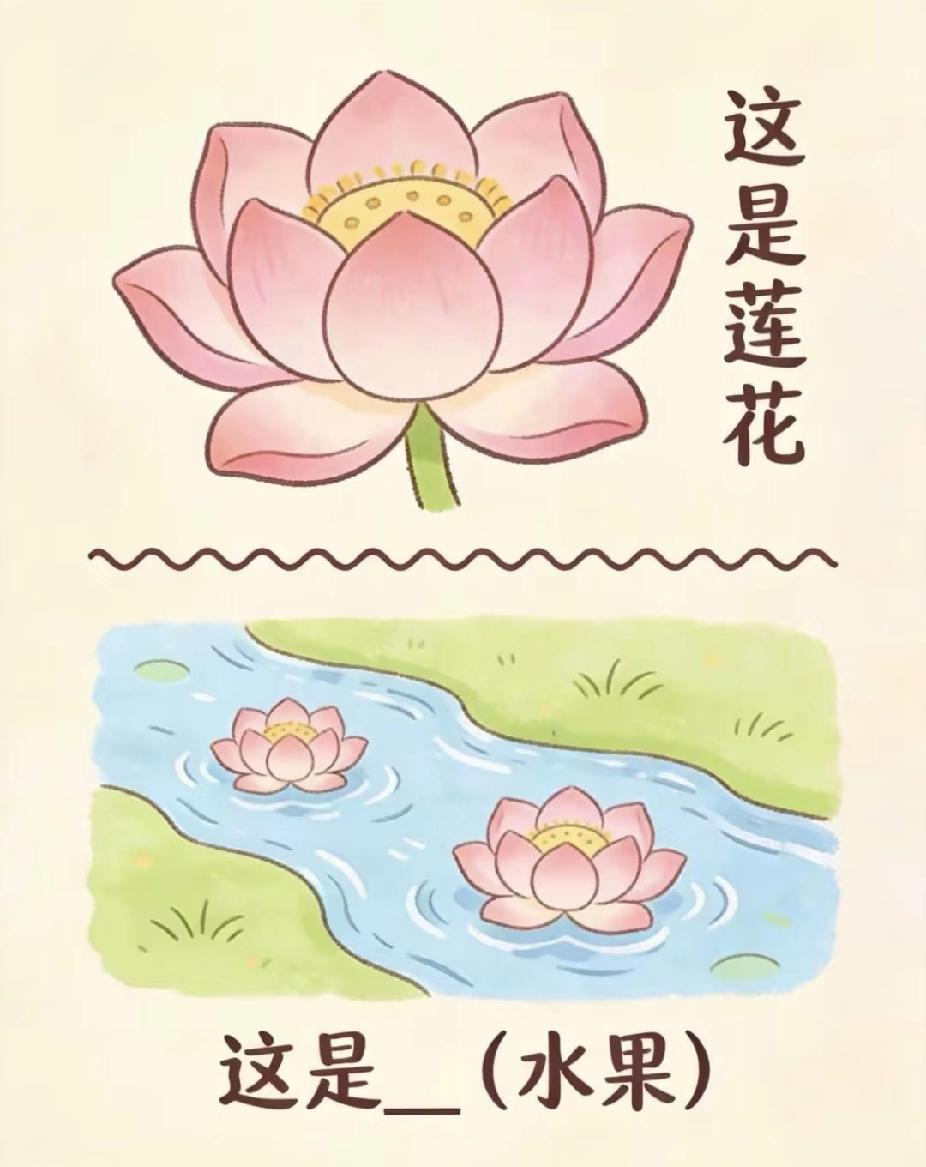 看图猜水果｜水里两朵莲花，谐音梗你能一秒猜到吗