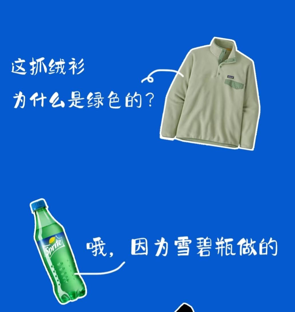 完全由矿泉水瓶或饮料瓶回收制成的衣服，其面料在纺织品领域的标准名称是，再生涤纶纱