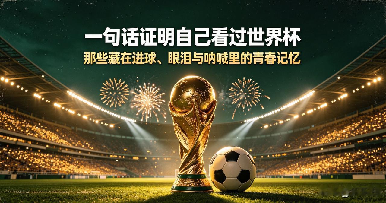 一句话证明自己看过世界杯

四年一届的世界杯，从来不止是一场球赛，更是一代人的青