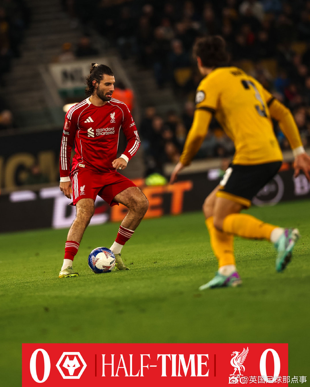 半场结束，狼队暂0-0战平利物浦大伙如何评价上半场比赛 狼队vs利物浦