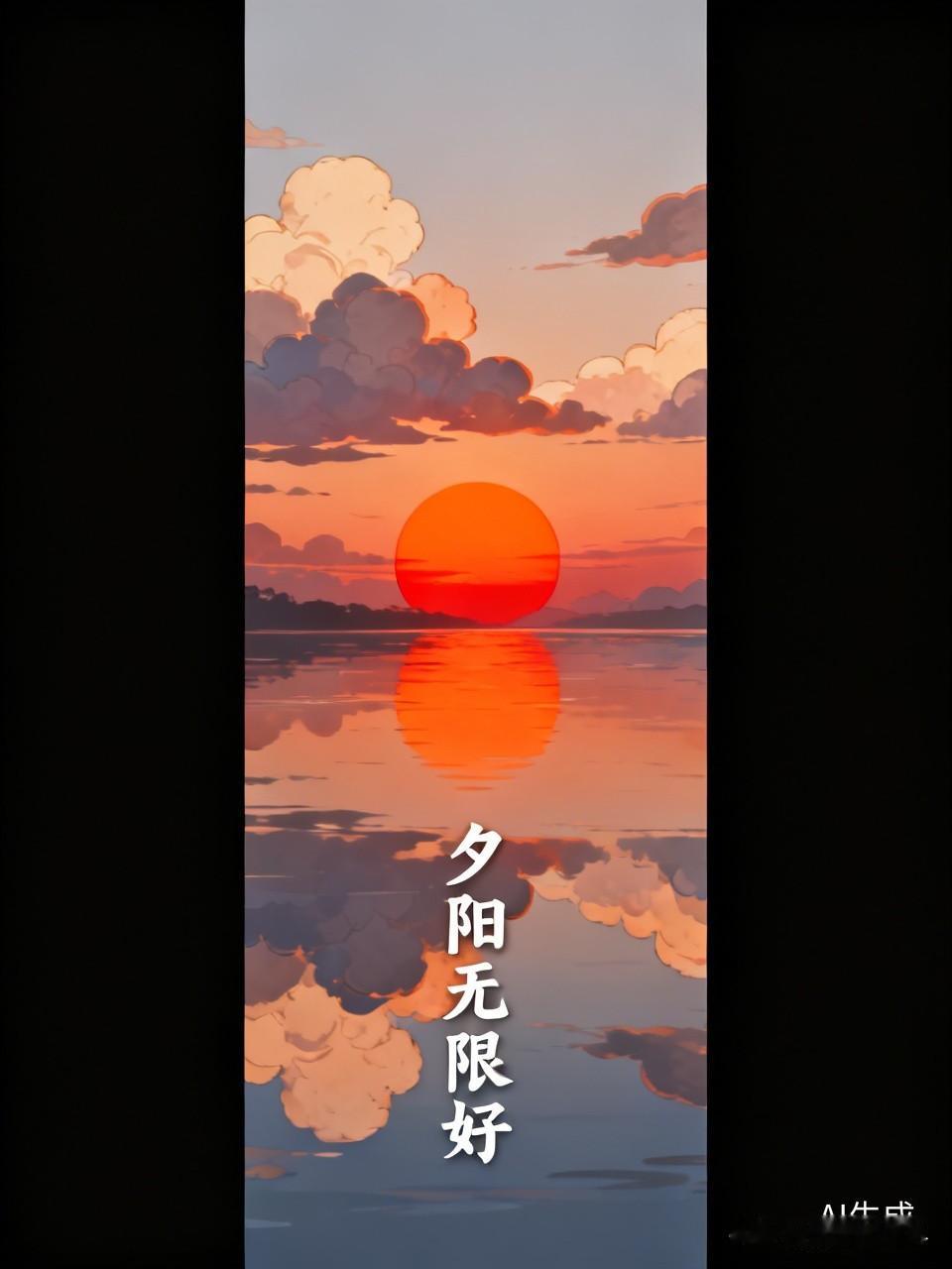 我拍到过不少绝美的夕阳照片。有一次在北京，5号傍晚时分，高积云点缀着天空，夕阳与