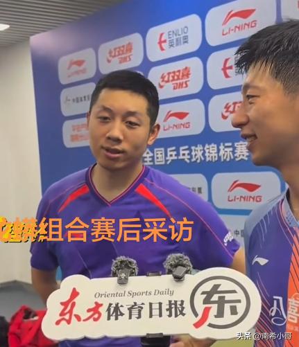 赛后采访，许昕竟然当众拆台，龙队尴尬到不行，

记者问，
昕哥觉得这场比赛碰到的