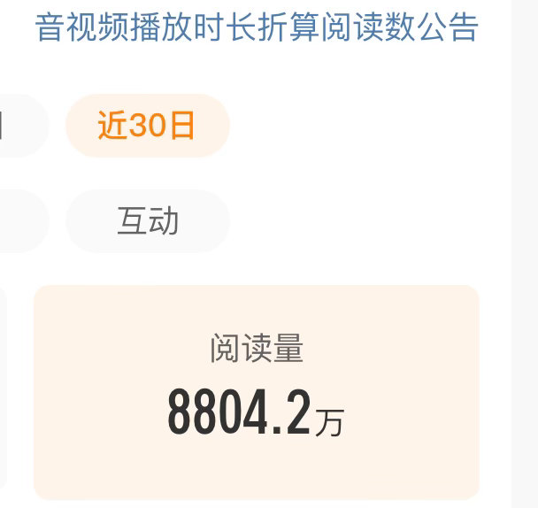 上个月微醺茶冻让我们给养耗的时候阅读量2亿，这个月微醺茶冻1号2号养的阅读量掉到