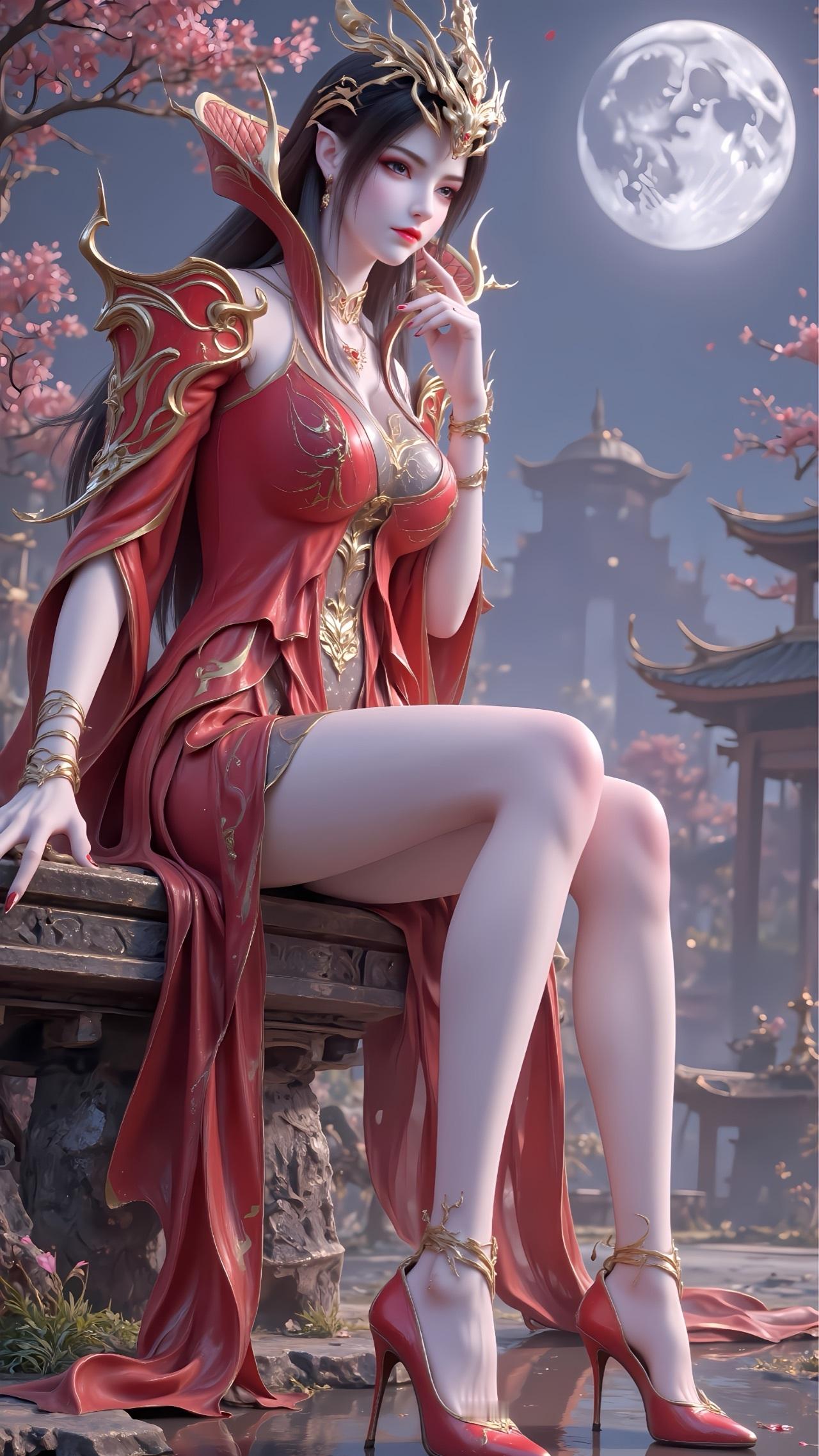 美杜莎女王【精致美图】 女王的颜值和身材，没得说！ 