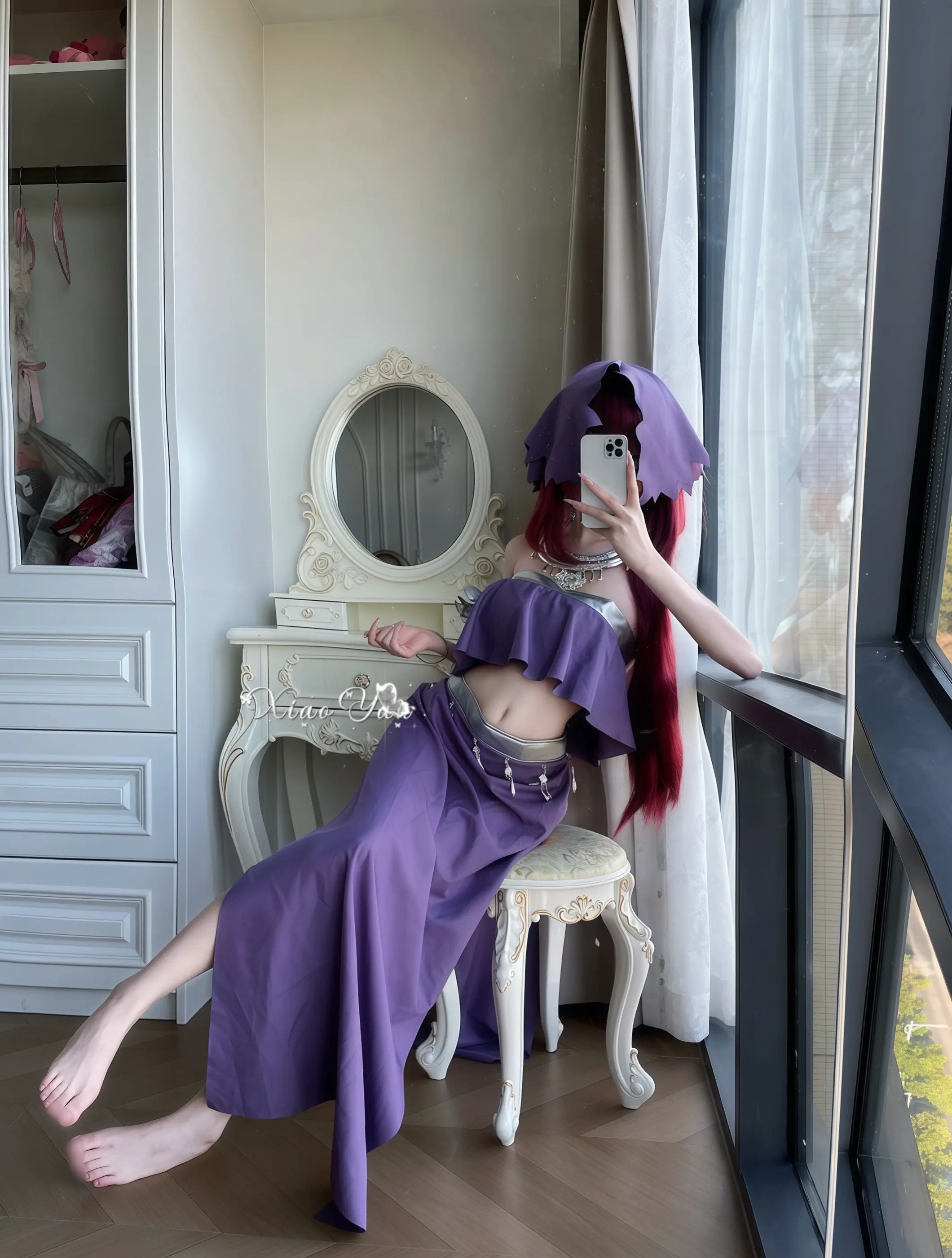 欢都落兰 cos试衣