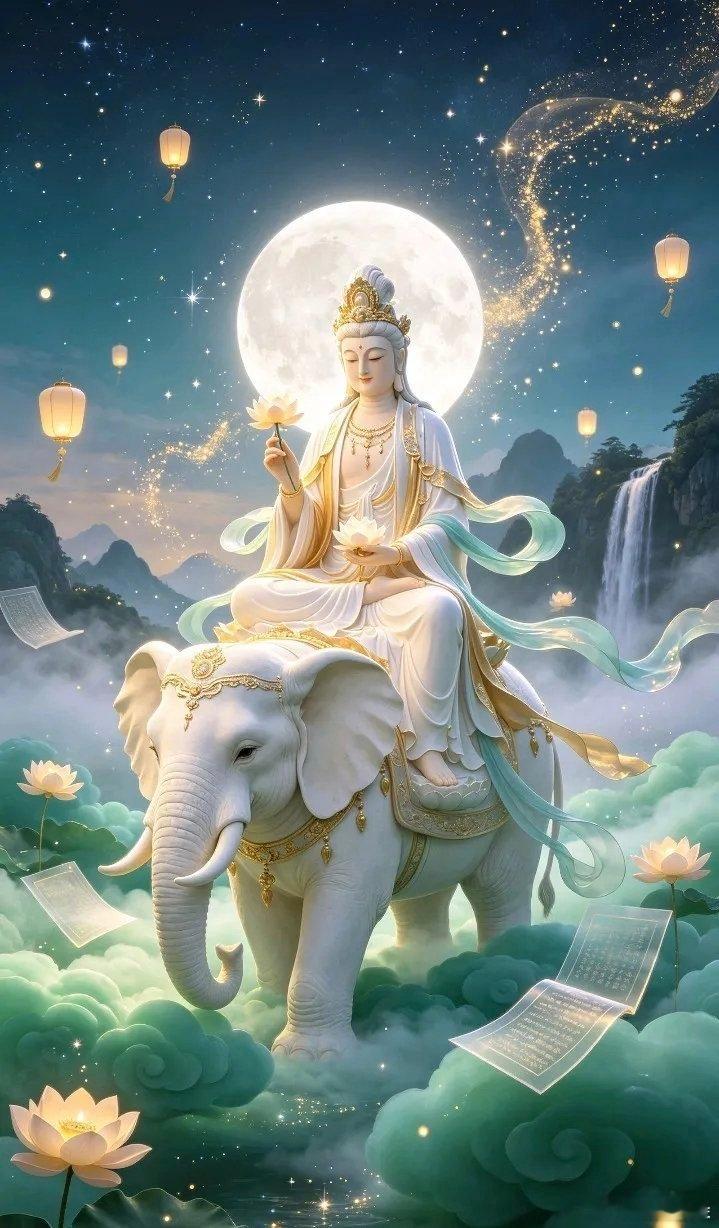 南无大行普贤菩萨保佑万事如意顺遂壁纸～ 有缘人请留下一句 : 万事顺遂！