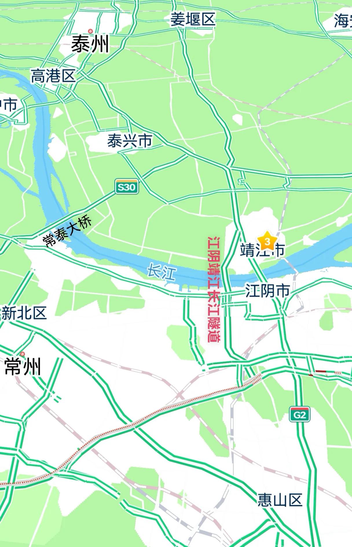 江阴靖江长江隧道开通，方便了无锡西、常州东往返靖江、盐城的车主。分流了一部分江阴