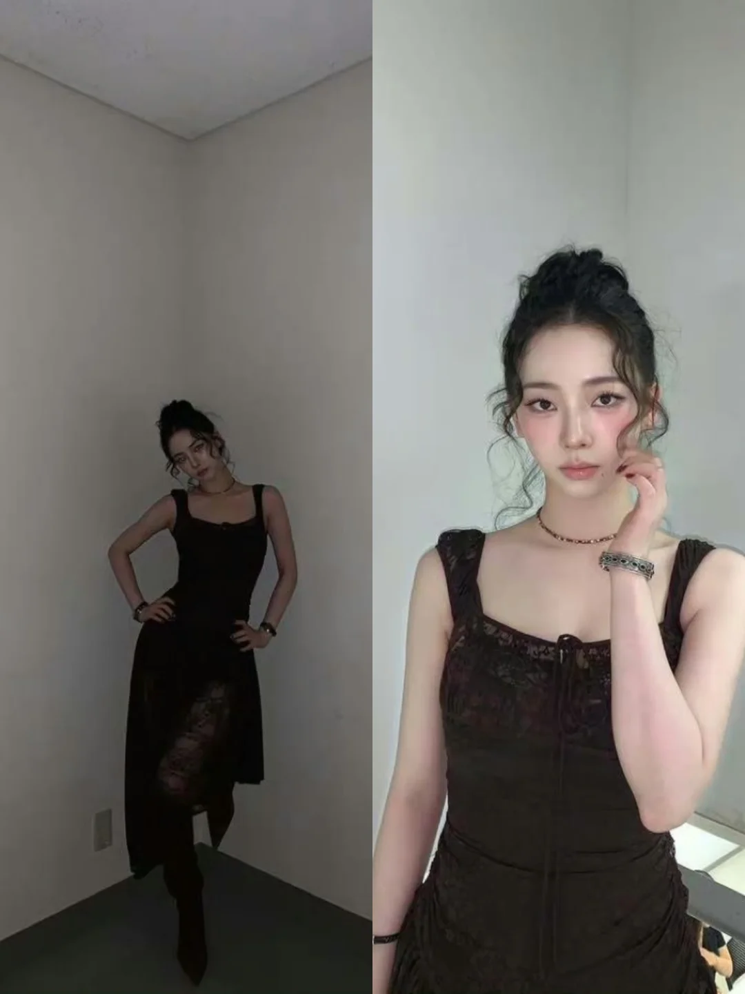 柳智敏黑裙 好显身材！有人蹲这条裙子吗