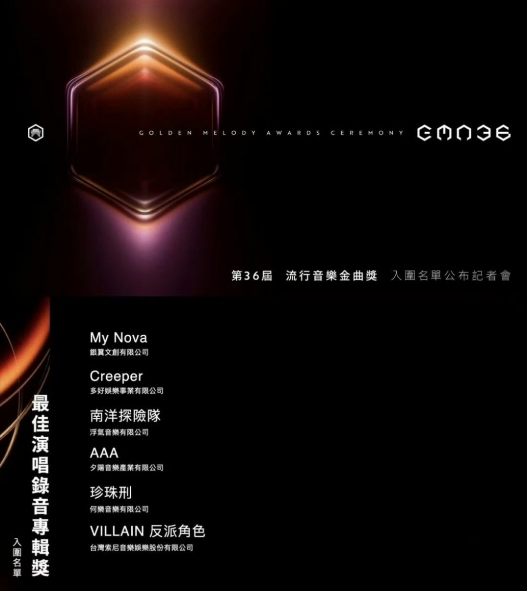 金曲奖提名 天啊！我喜欢的歌手入围金曲奖了[彩虹屁]接朱靖汐老师的实力和事业运 