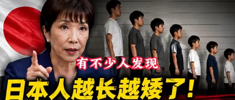 日本人越长越矮了！有不少人发现，如今日本人的后代一代不如一代，更是主要体现在身高