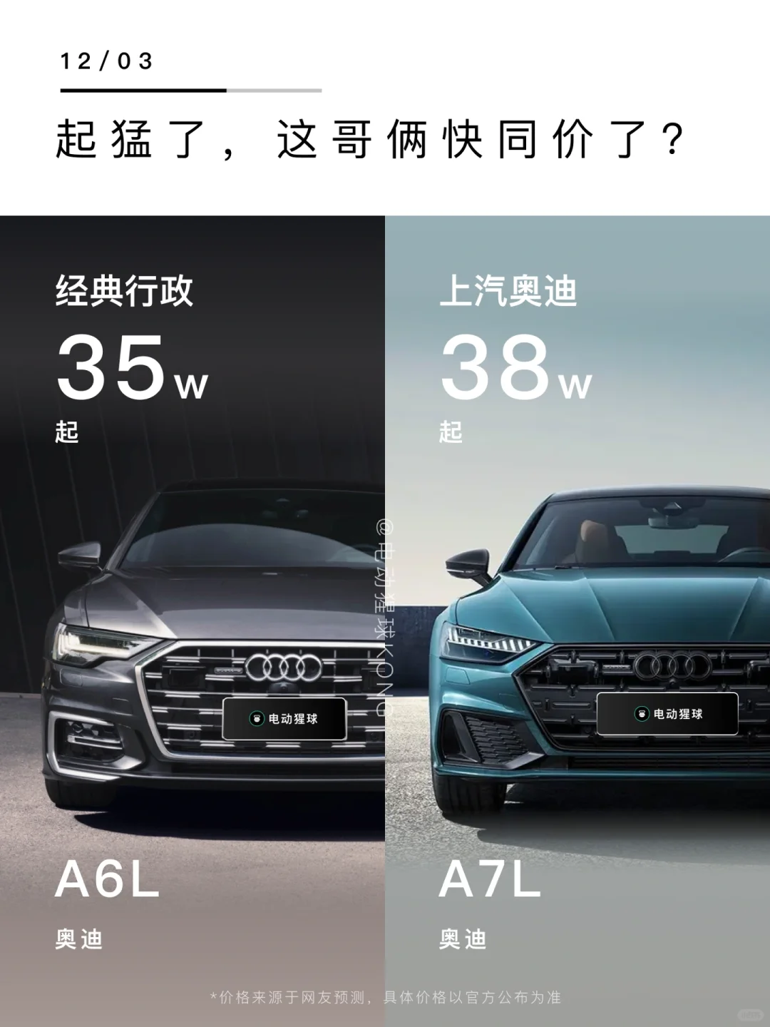 起猛了，这哥俩快同价了？