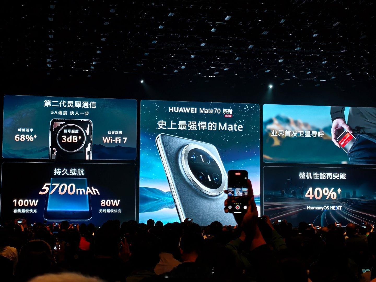 一张图汇总华为 Mate70 的通信能力～猛不猛？ 