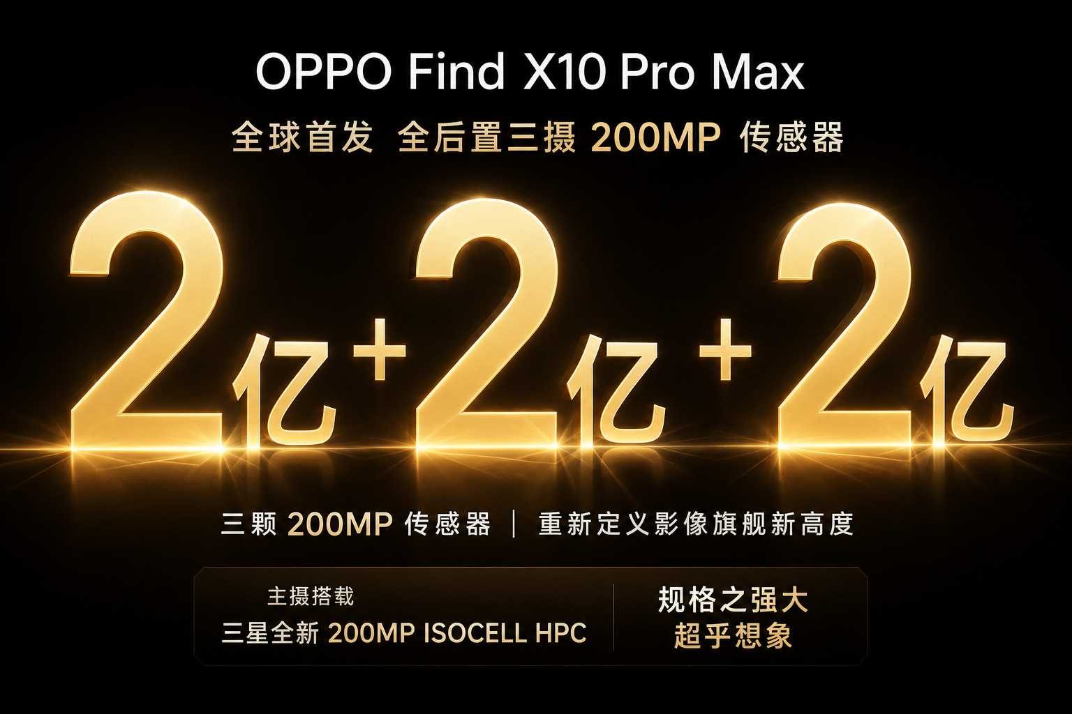 OPPO Find X10 Pro Max 实现后摄 2 亿大满贯了 ​​​