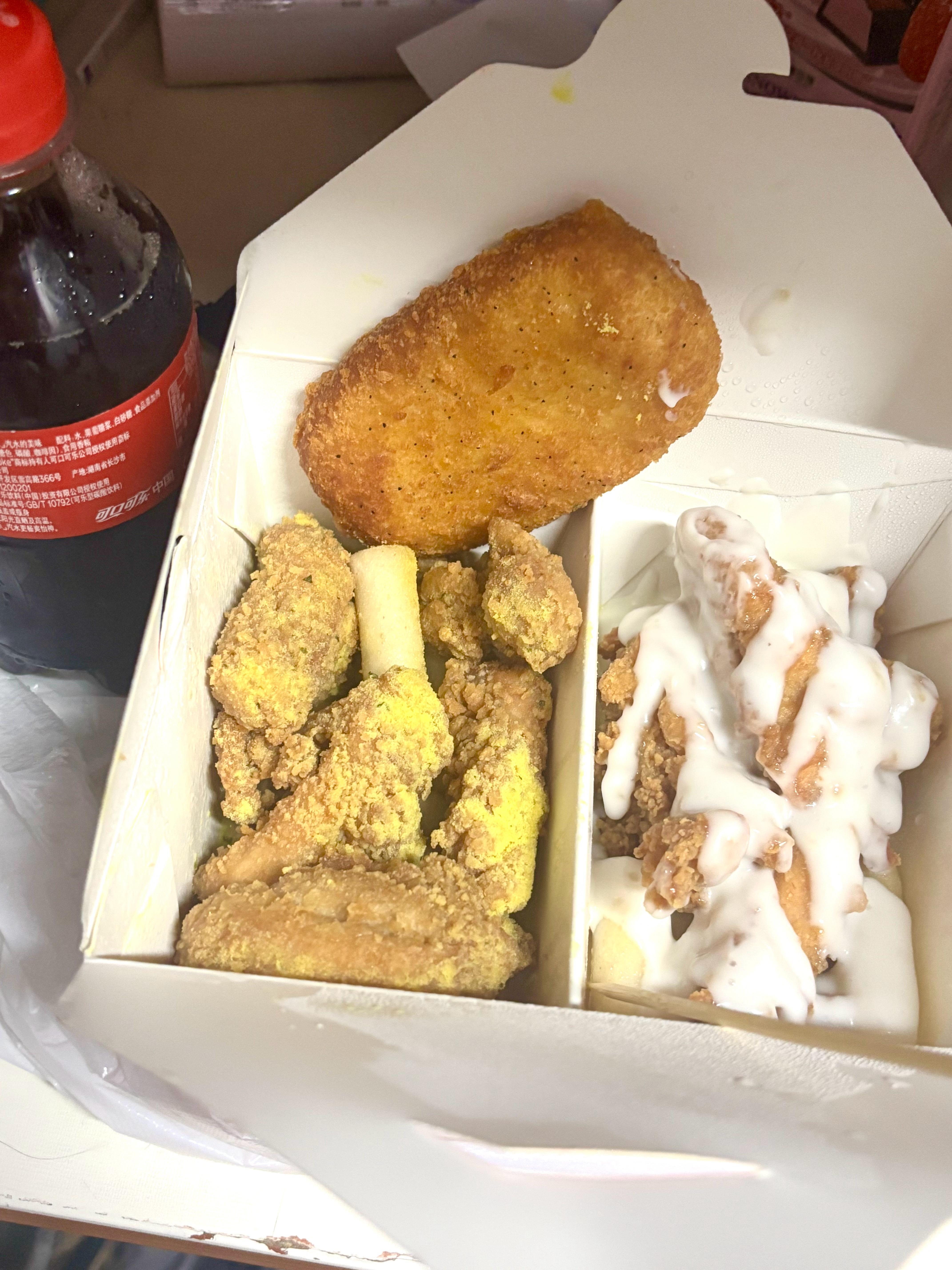 放假前还是得来一顿炸鸡 