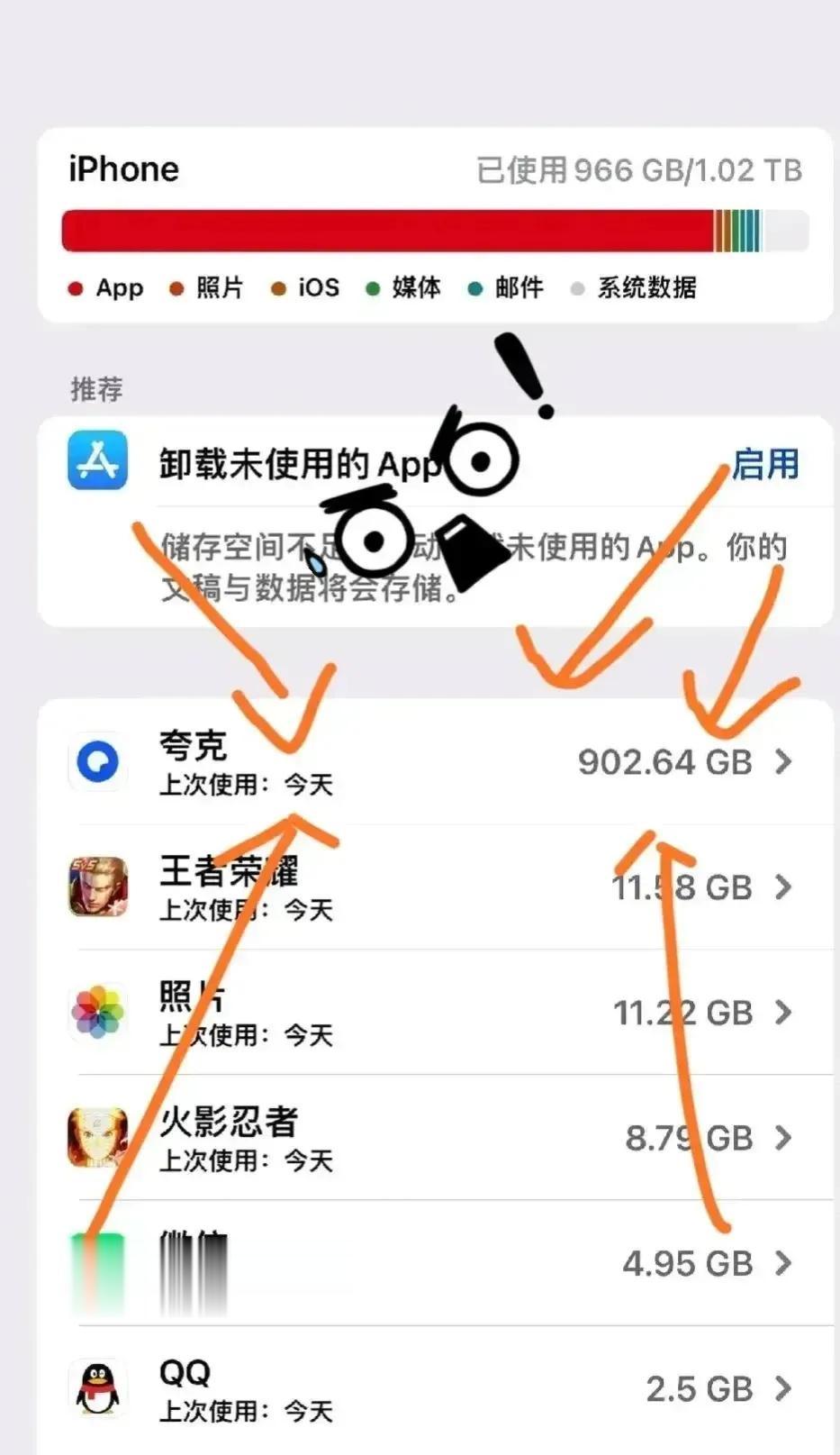 为什么一个夸克占那么多空间？