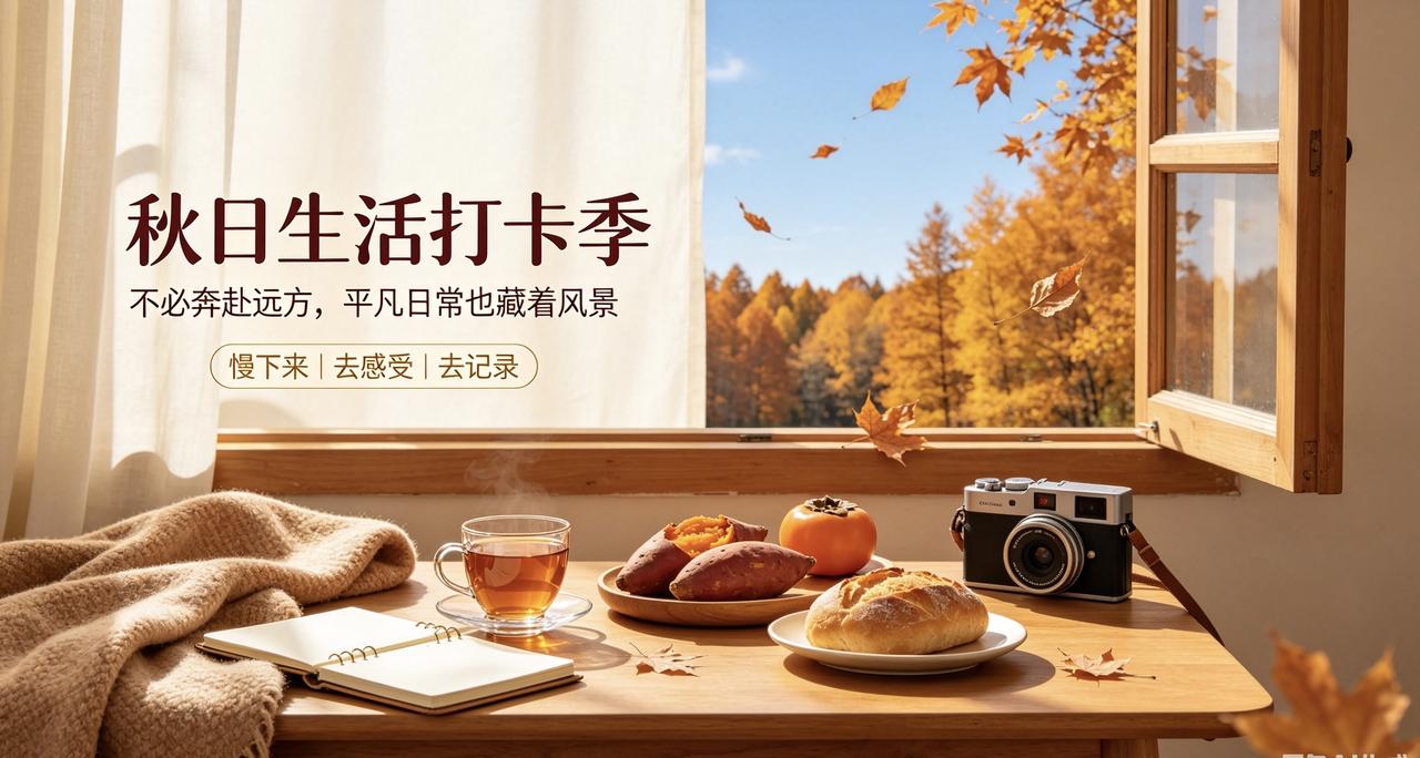 夏意慢慢退场，秋风吹来满世间温柔。抓住秋日的美好，开启属于自己的秋日打卡时光。走