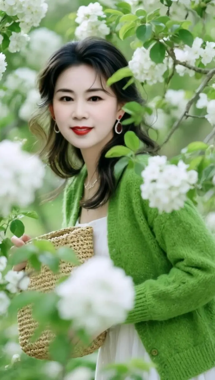 AI清新花丛照 随变ai随便玩