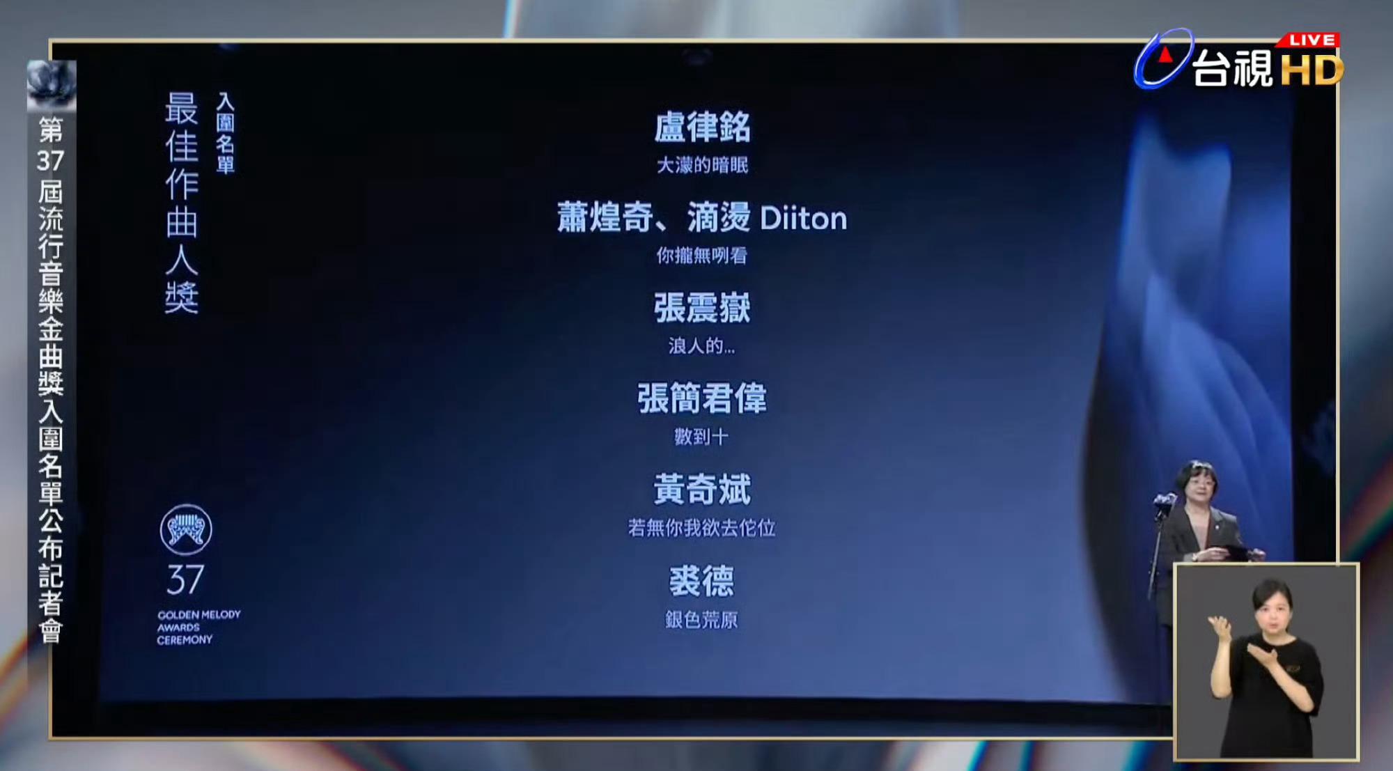 金曲奖阿岳哥张震岳能不能拿个大奖👏 