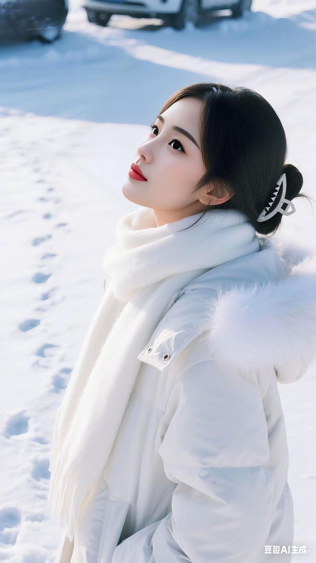 雪景好美 美丽冻人 美爆了 ai