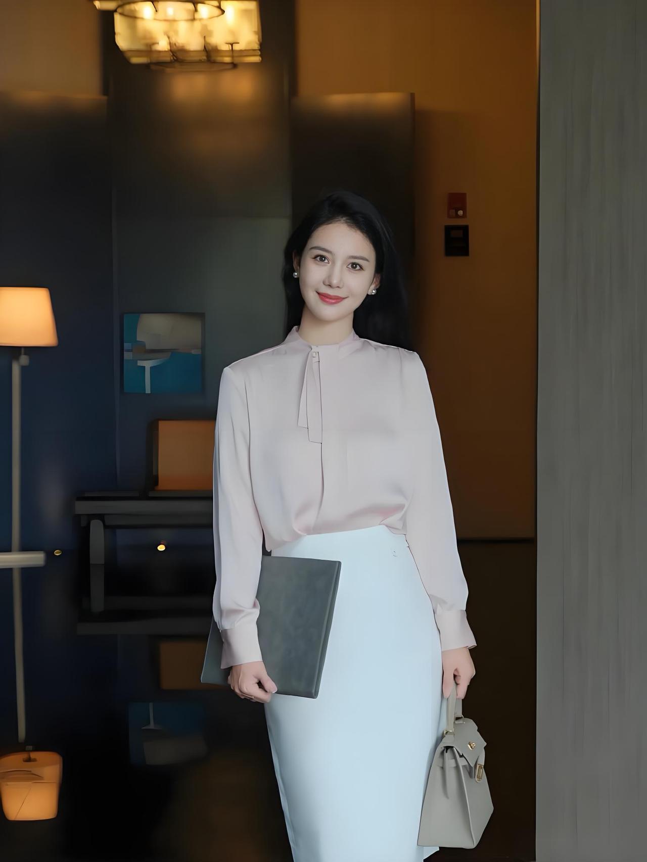 职场穿搭怎样更显女人味?

职场里的女人味，不是甜、不是露，而是：
温柔但有力量