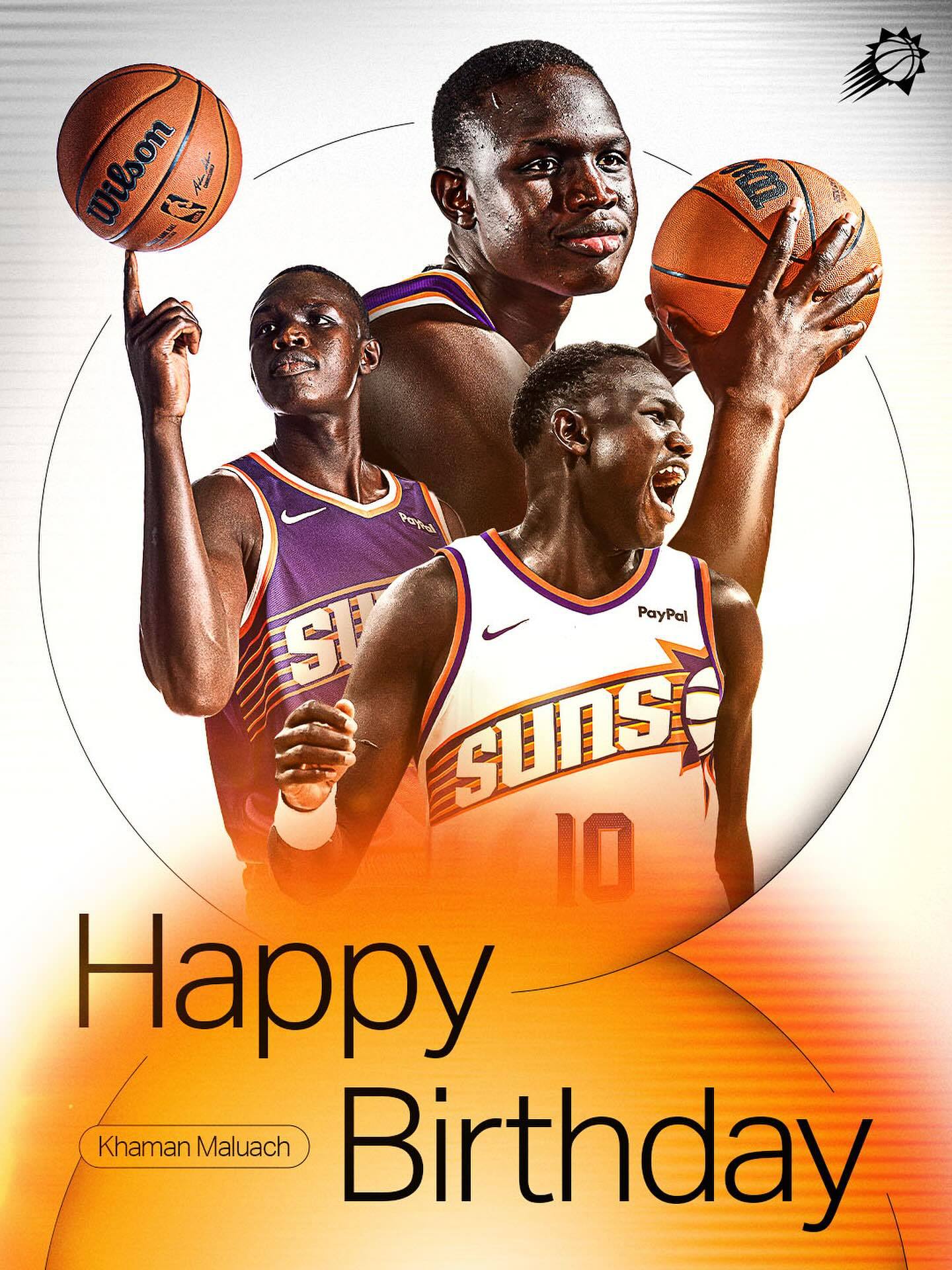 今天和我们一起祝 Khaman 生日快乐！🥳菲尼克斯太阳[超话] ｜NBA中国