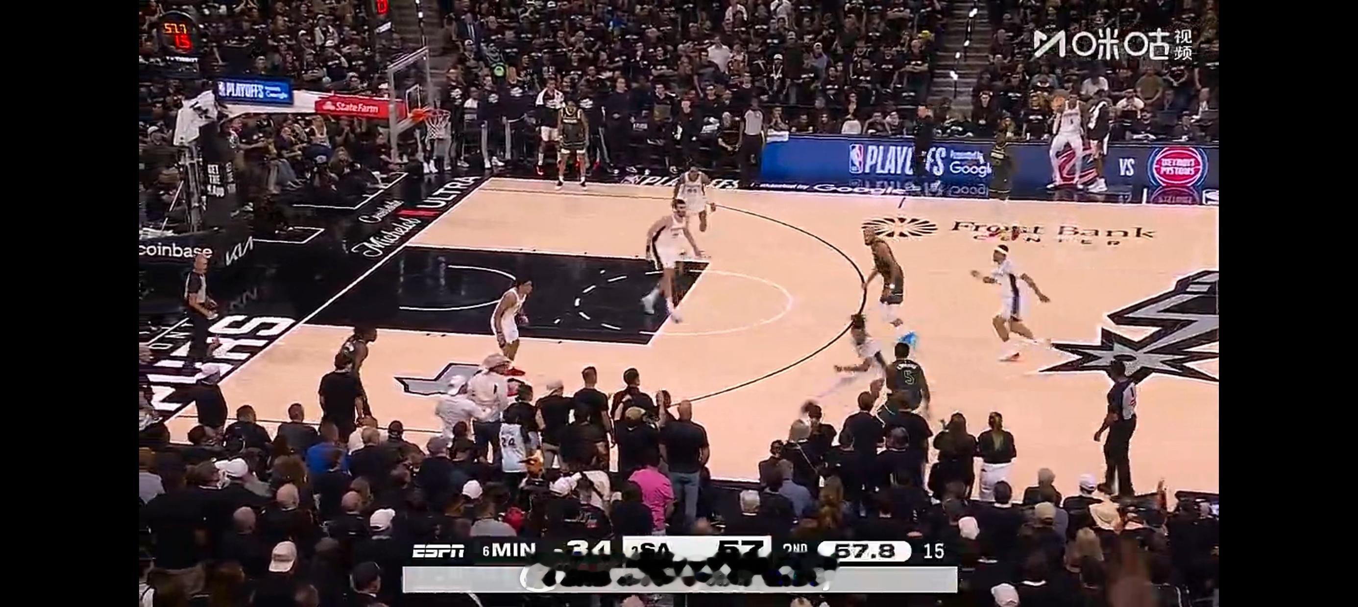 谦说nba马刺vs森林狼 马刺第一场西部半决赛被森林狼在自己主场拿下一场，今天痛