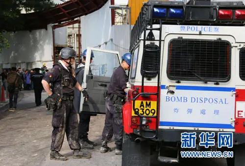 9月19日中午，香港鲗鱼涌滨海街一工地施工时，工人意外挖出疑似战时炸弹的可疑物品