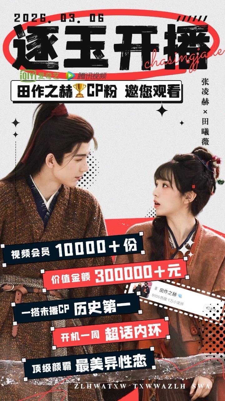 田作之赫cp粉一搭未播就包了一万云包场，太厉害了