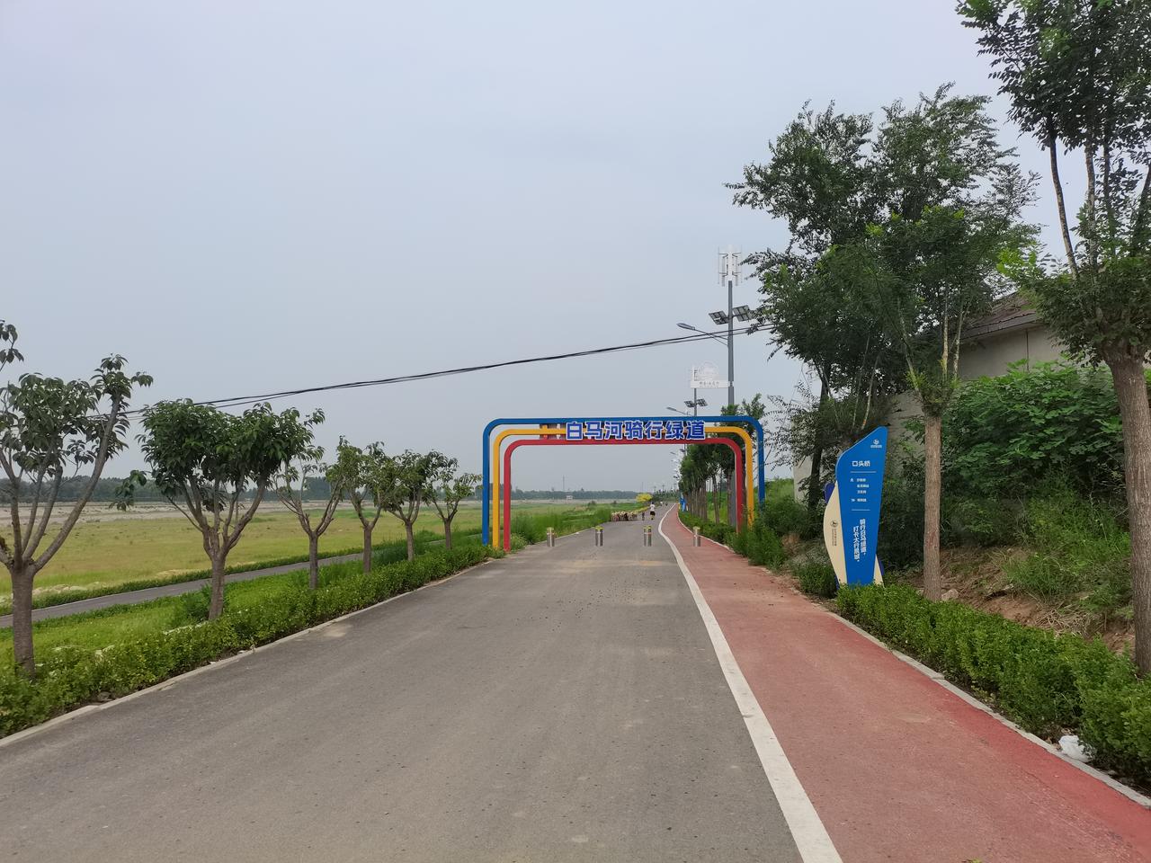 白马河骑行绿道
南岸
有一处平台
有很多风力发电的
风叶
远看风电的叶片很小
近