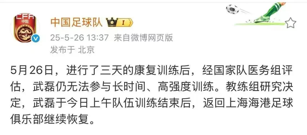 国家队发公告了请看下面的图片，武磊这个到底是什么伤？恢复时间也不少了，上个赛季还