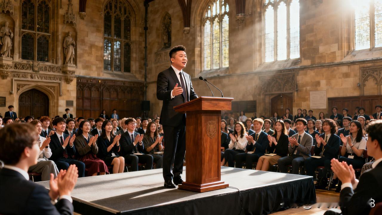 谁能想到？37 岁的杜海涛在伦敦大学来了一场让人惊喜的全英文演讲！他滔滔不绝讲了