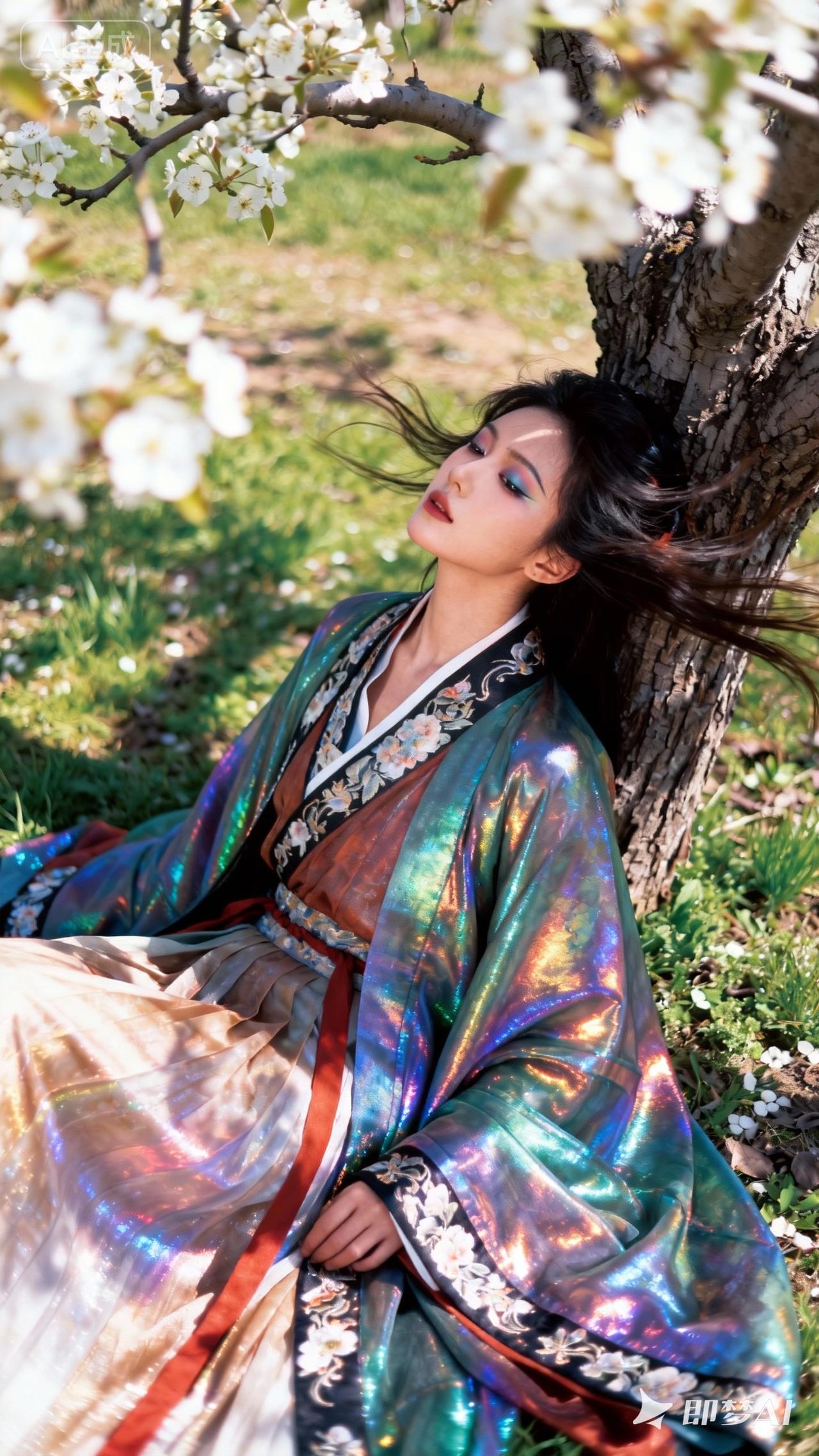 “花间美人倚，春风拂面来”，这画面想想就美。就像3月30日济南仲宫街道的桃园，漫