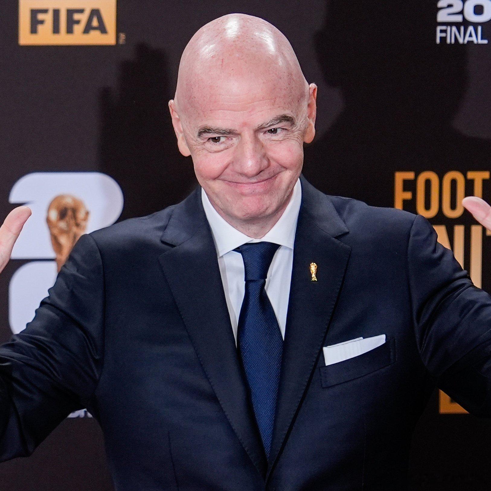 🚨🚨 | 突發新聞：FIFA主席詹尼·因凡蒂諾和國際足球協會理事會已為阿爾塞