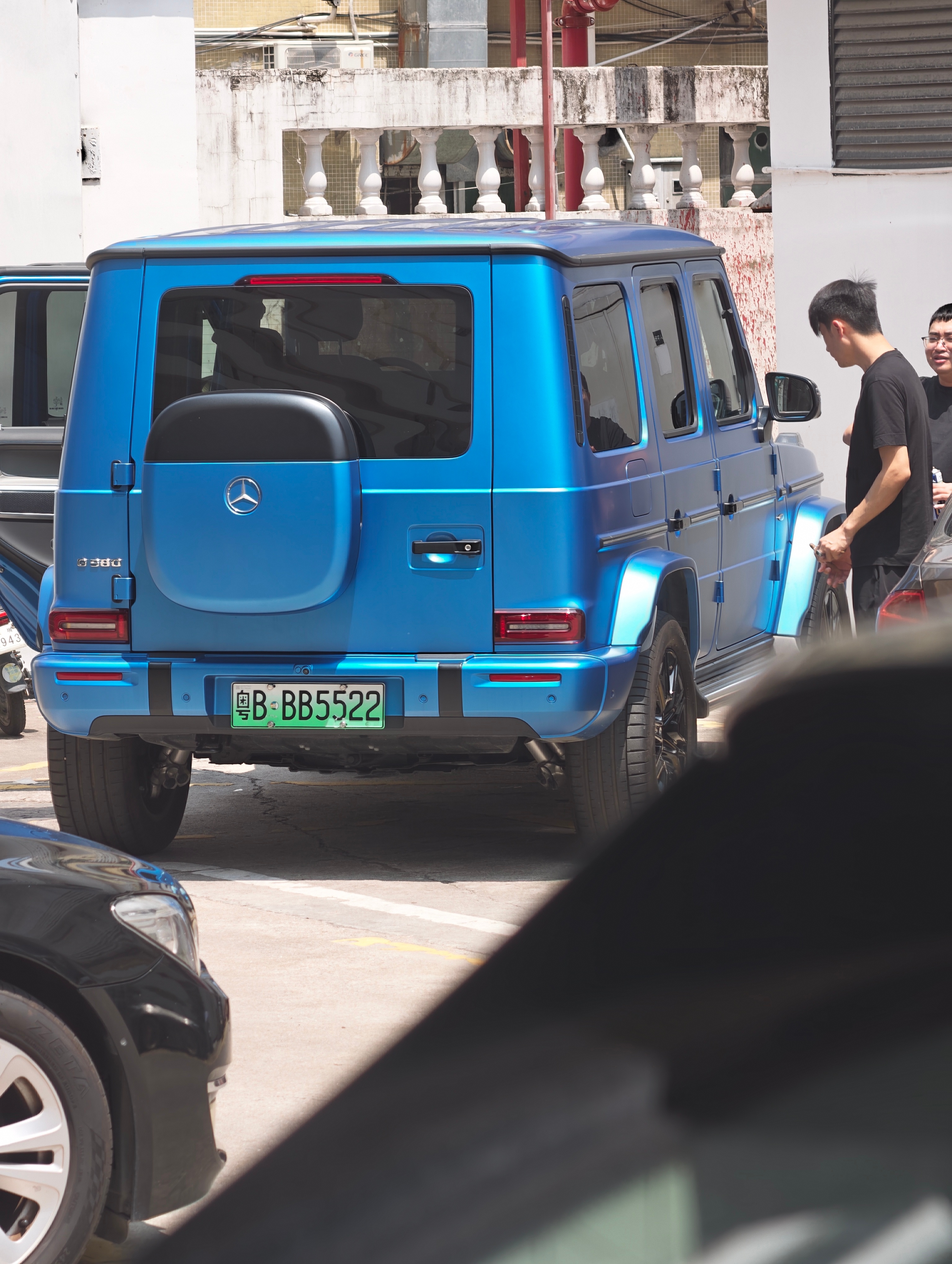 园区里出现了一个小众车：电G其实这玩意性能比G500强，真挺好的