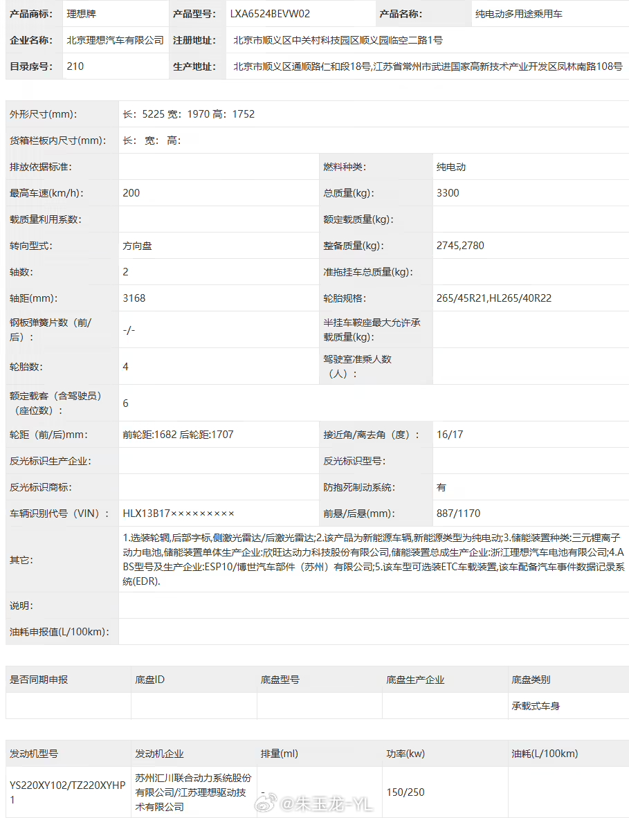 理想 i9 纯电 SUV  三元锂电池，供应还是两条腿走路电芯欣旺达 +浙江理想