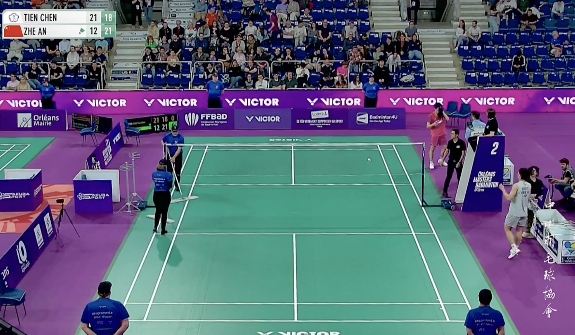 胡哲安🇨🇳 12-21、21-18 周天成决胜局！2026年奥尔良大师赛