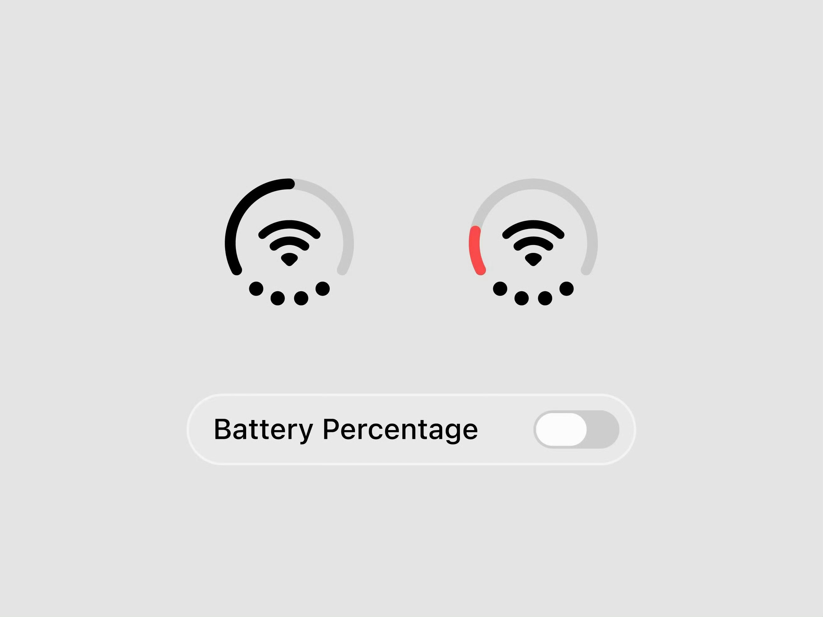 iPhone Duo这个三合一图标也是能显示电池百分比的。但开启百分比后瞬间就不