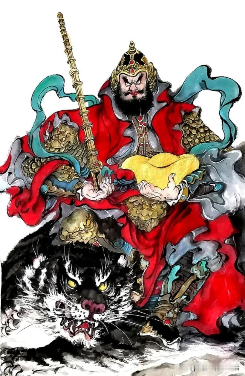 威武将军镇虎威，金戈铁马护江山。