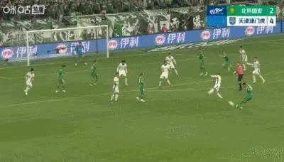 北京国安2:4天津津门虎，京津德比北京国安遗憾败北，整场比赛北京国安被天津队的防