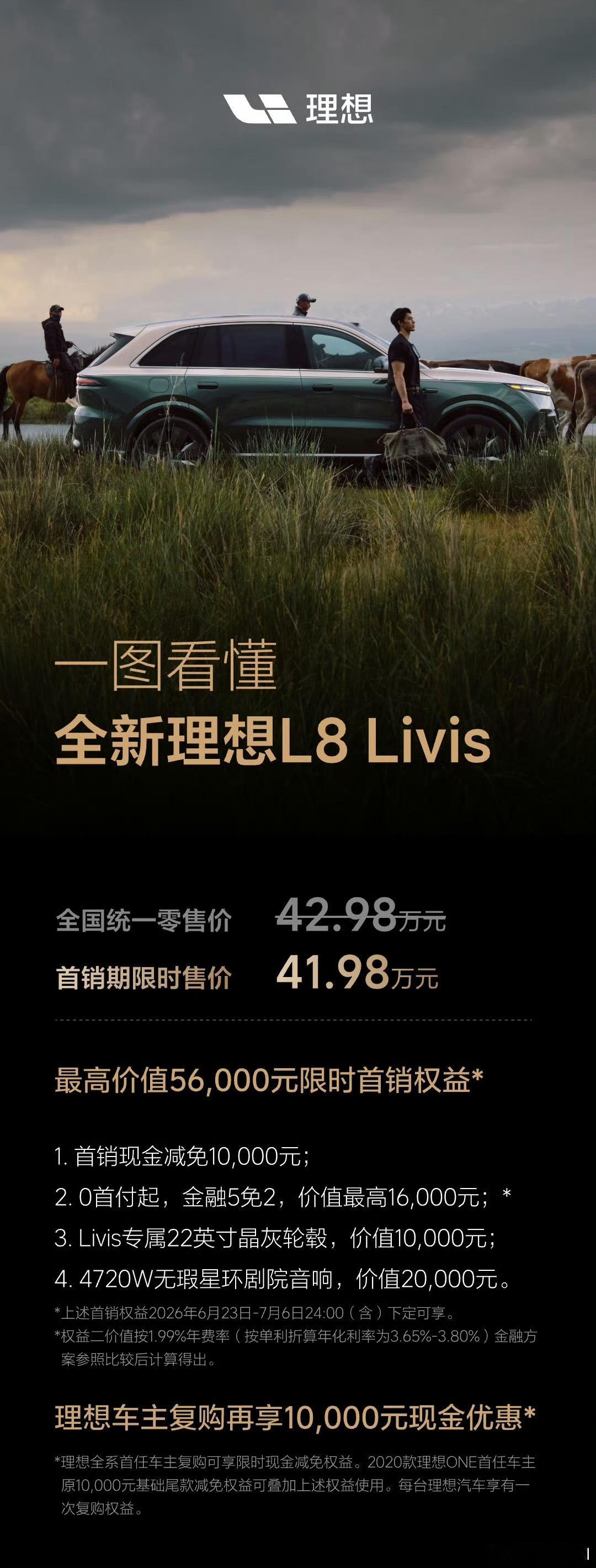 新款理想L8 Livis和L8 Ultra价格公布了，你们感觉如何！作为初代理想